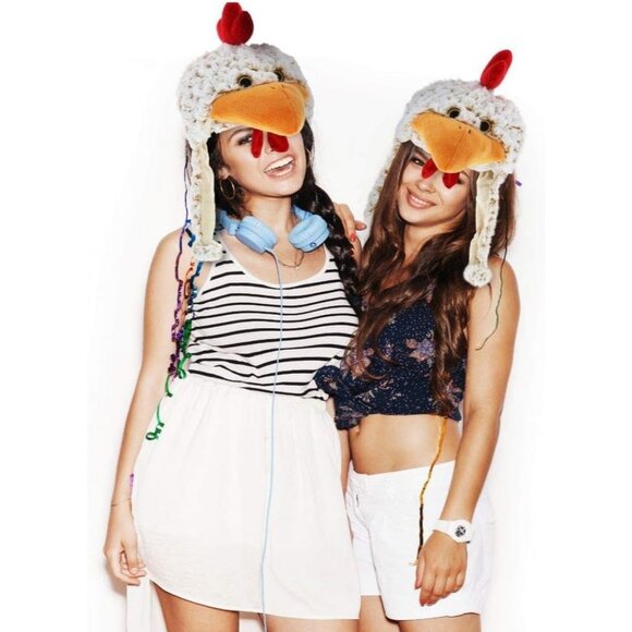 Plush Fleece Beanie with Ear Flaps Winter Hat for Kids Teens Adults Funny Costum - Picture 9 of 9